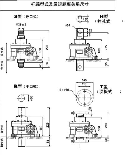 WSH系列蝸桿升降機附圖