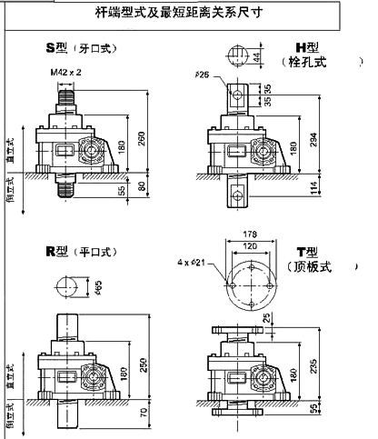 WSH系列蝸桿升降機附圖